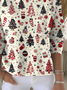 Women Christmas Printing Spring/Fall Casual Long Sleeve Crew Neck Sweater