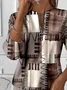 Women Abstract Crew Neck Printing Casual Spring/Fall Long Sleeve Sweatshirt