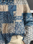 Women Abstract Printing Spring/Fall Vintage Long Sleeve Turtleneck Sweater