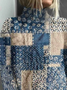 Women Abstract Printing Spring/Fall Vintage Long Sleeve Turtleneck Sweater