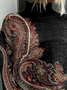 Women Ethnic Printing Spring/Fall Vintage Long Sleeve Turtleneck Sweater