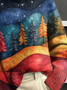 Women Christmas Printing Spring/Fall Vintage Long Sleeve Turtleneck Sweater