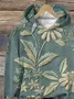 Women Floral Spring/Fall Printing Long Sleeve Casual Daily Hoodie