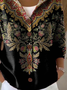 Women Floral Printing Long Sleeve Hoodie Casual Spring/Fall Cardigan Outerwear