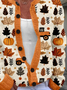 Women Maple Leaf Printing Long Sleeve Crew Neck Vintage Spring/Fall Cardigan Outerwear
