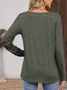 Women Christmas Long Sleeve Tee T-shirt V Neck Printing Casual Spring/Fall Graphic Tee Top
