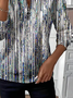 Women Abstract Crew Neck Printing Casual Spring/Fall Long Sleeve Sweatshirt