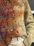 Women Abstract Printing Spring/Fall Vintage Long Sleeve Turtleneck Sweater