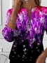 Women Christmas Crew Neck Printing Casual Spring/Fall Long Sleeve Sweatshirt