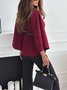 Women's Autumn Outerwear Casual Split Joint Dolman Sleeve Plain Stand Collar Cape Coat