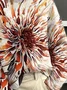 Women Abstract Printing Spring/Fall Vintage Long Sleeve Turtleneck Sweater