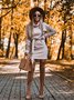 Women Plain Long Sleeve Spring/Fall Split Joint Dress Turtleneck Daily Vintage Mini Hip Skirt Bodycon Dress