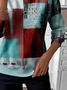 Women Abstract Crew Neck Printing Casual Spring/Fall Long Sleeve Sweatshirt