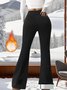 Women Plain Long Elastic Waist Pants Casual Spring/Fall Trousers