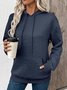 Women Floral Hoodie Jacquard Casual Spring/Fall Long Sleeve Sweatshirt