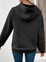 Women Floral Hoodie Jacquard Casual Spring/Fall Long Sleeve Sweatshirt