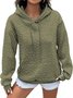 Women Floral Hoodie Jacquard Casual Spring/Fall Long Sleeve Sweatshirt