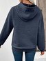 Women Floral Hoodie Jacquard Casual Spring/Fall Long Sleeve Sweatshirt