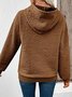 Women Floral Hoodie Jacquard Casual Spring/Fall Long Sleeve Sweatshirt