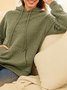 Women Floral Hoodie Jacquard Casual Spring/Fall Long Sleeve Sweatshirt