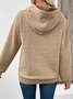 Women Floral Hoodie Jacquard Casual Spring/Fall Long Sleeve Sweatshirt