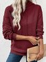 Women Floral Hoodie Jacquard Casual Spring/Fall Long Sleeve Sweatshirt
