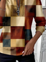 Women Abstract Crew Neck Printing Casual Spring/Fall Long Sleeve Sweatshirt