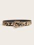 Bohemian Style Fashion High-end Personality Versatile Subculture Retro Floral Jeans Hot Girl Women's Belt