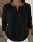 Women Plain Printing Spring/Fall Casual Long Sleeve Crew Neck Sweater