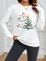 Women Christmas Snowman Long Sleeve Tee T-shirt Crew Neck Printing Casual Spring/Fall Graphic Tee Top