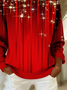 Women Christmas Spring/Fall Printing Long Sleeve Casual Daily Hoodie