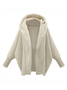 Women's Plain Winter Outerwear Dolman Sleeve Casual Split Joint Mid-long Lapel Collar Overcoat