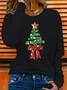 Women Christmas Long Sleeve Tee T-shirt Crew Neck Printing Casual Spring/Fall Graphic Tee Top
