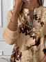 Women Abstract Crew Neck Printing Casual Spring/Fall Long Sleeve Sweatshirt
