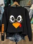 Women Thanksgiving Turkey Casual Crew Neck Long Sleeve Spring/Fall Sweatshirts