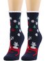 Women's Christmas Socks Autumn And Winter Fur Socks Santa Claus Elk Christmas Tree Snowman Snowflake Striped Gift Mid-tube Christmas Socks