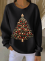 Women Christmas Crew Neck Printing Casual Spring/Fall Long Sleeve Sweatshirt