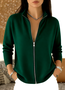 Women Plain Long Sleeve Casual Spring/Fall Cardigan Outerwear