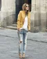 Women Spring/Fall Outerwear Vintage Split Joint Plain Long Sleeve Shawl Collar Jacket