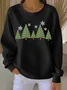 Women Christmas Crew Neck Printing Casual Spring/Fall Long Sleeve Sweatshirt