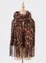 Winter Leopard Print Faux Cashmere Versatile Thick Shawl/scarf/neck Warmer