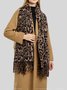Winter Leopard Print Faux Cashmere Versatile Thick Shawl/scarf/neck Warmer
