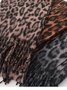 Winter Leopard Print Faux Cashmere Versatile Thick Shawl/scarf/neck Warmer