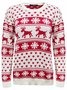 Women Snowflake Printing Winter Casual Long Sleeve Crew Neck Sweater
