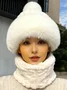 New Winter Style All-in-one Hat And Scarf Fleece-lined Thickened Windproof Cold-proof Warm Multi-functional Balaclava For Cycling