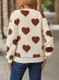Women Heart/Cordate Hoodie Printing Casual Spring/Fall Long Sleeve Sweatshirt