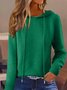 Women Plain Split Joint Winter Casual Long Sleeve Hoodie Sweater