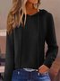 Women Plain Split Joint Winter Casual Long Sleeve Hoodie Sweater
