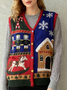 Christmas Regular Fit Acrylic Elegant Vest