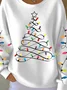 Women Christmas Crew Neck Casual Spring/Fall Long Sleeve Sweatshirt